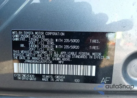 2025 Subaru Solterra Touring Onyx Edition from USA, damaged, VIN JTMABABA6SA095106